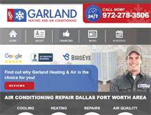 Tablet Screenshot of garlandheatingandair.com